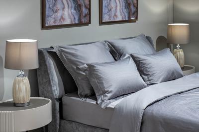 Простыня Garda Decor 130HB-FSH18030 -PROS RES SER Простыня на резинке сатин серый 180*200*30 арт. 130HB-FSH18030 -PROS RES SER