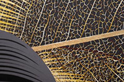 Подарок Garda Decor 89VOR-GOLDEN LEAVES-4 Холст "Золотые листья-4" 100х70 см, багет( латунь),поталь арт. 89VOR-GOLDEN LEAVES-4