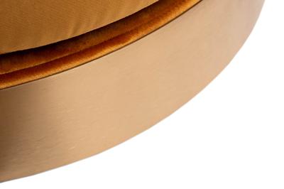 Кресло Garda Decor Кресло Наполи(Napoli) вращающееся, вельвет принт Velv-ORANG+Latt-ORANG 76*76*76см арт. Napoli-Velv-ORANG+ Lattice ORANG