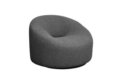 Кресло Garda Decor Кресло поворотное Луна(Luna) букле серый Flona-SER 98*90*69см арт. LUNA-2K-СЕР Flona SER