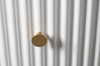 Мебель Garda Decor 77IP-GD009-TUMB/1 Тумбочка 2 ящика с мраморной столешницей d51*55см арт. 77IP-GD009-TUMB/1
