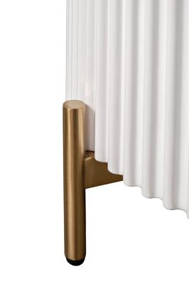 Мебель Garda Decor 77IP-GD009-TUMB/1 Тумбочка 2 ящика с мраморной столешницей d51*55см арт. 77IP-GD009-TUMB/1