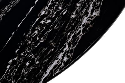 Стол журнальный Garda Decor 30B-85511 Стол журнальный овальный черный / хром 120*65*41см арт. 30B-85511