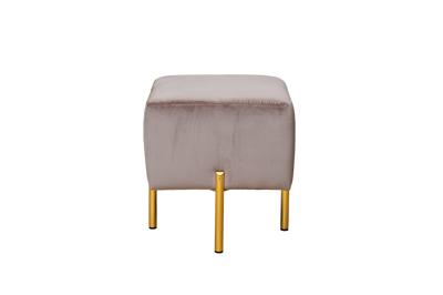 Пуф Garda Decor Пуф Марио(Mario) вельвет св.бежевый Velv-SBEG 42*42*44см арт. MARIO-Velv SBEG