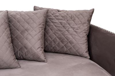 Диван Garda Decor Диван Сорренто(Sorrento) 230M трехм. раскл.,велюр сер.Colt017 230*101*86 арт. SORRENTO-230M-Colt017