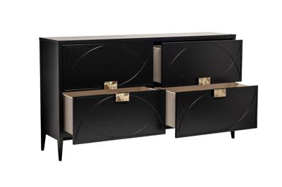 Мебель Garda Decor 151SV-00001 Комод черный 160*90*40см арт. 151SV-00001