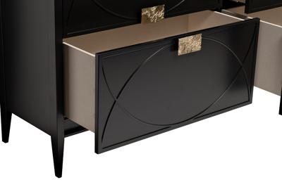 Мебель Garda Decor 151SV-00001 Комод черный 160*90*40см арт. 151SV-00001