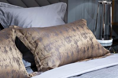 Подарок Garda Decor 121GD-10001 Комплект наволочек Хьюстон (Houston) золотой 50*70 (2шт) арт. 121GD-10001