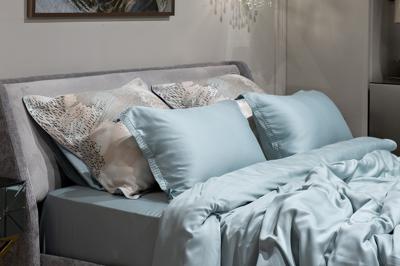 Наволочка Garda Decor 144HF-70611 Комплект наволочек тенсель бирюзовый 70*70 (2шт) арт. 144HF-70611