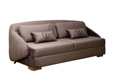 Диван Garda Decor Диван Палаццо(Palazzo) 240М трехм. раскладной серый Ром504+Ром504 240*105*95см арт. PALAZZO-240M-ROM504