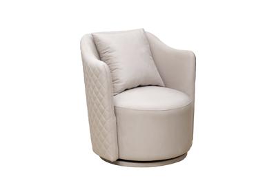 Мебель Garda Decor Кресло Верона Базовая(Verona Basic) вращающееся велюр беж. Colt002-BEG 70*77*80см арт. VERONA BASIC-Colt002