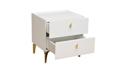 Мебель Garda Decor GD-00003 Тумбочка прикроватная Дориа(Doria) белая 50*40*55см арт. GD-00003