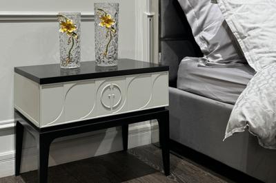 Ваза Garda Decor 55RV6465L Ваза стеклянная с золотым цветком 15*12*29см арт. 55RV6465L