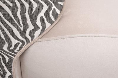 Мебель Garda Decor Кресло Капри Базовая(Capri Basic),бежевый/принт Colt002+Ana-Beg 80*90*82см арт. CAPRI BASIC-2K-Colt002+Ana Beg