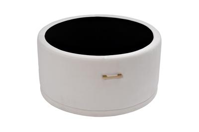 Мебель Garda Decor GY-08549 Стол журнальный с пуфом 84.5*84.5*47см арт. GY-08549