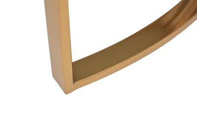 Стол журнальный Garda Decor GY-10006 Стол журнальный мрам.стекло/золото d90*43см арт. GY-10006
