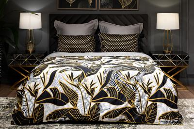 Пододеяльник Garda Decor 130HB-00001 Пододеяльник Тропики принт 230*210 золото/серый арт. 130HB-00001