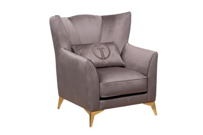 Мебель Garda Decor Кресло Сиена(Siena) велюр серый Colt017 17 83*82*93см арт. SIENA-К-2K-Colt017