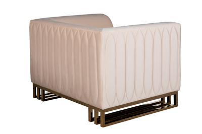 Мебель Garda Decor 102AN-20491 Кресло Люцерн (Lucerne)  велюр бежевое 110*86*75см арт. 102AN-20491
