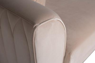 Диван Garda Decor 102AN-20493 Диван Люцерн (Lucerne) трехместный велюр бежевый 230*86*75см арт. 102AN-20493