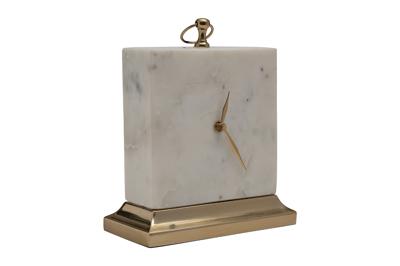 Часы Garda Decor 79MAL-5886-25 Часы настольные белый мрамор h25см арт. 79MAL-5886-25