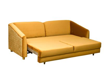 Диван Garda Decor Диван Треви(Trevi) 230М(К) трехм раскл с кантом оранж Velv ORANG+Lattice ORANG 232*103*88см арт. TREVI-230M-3К-Velv ORANG+Lattice ORANG