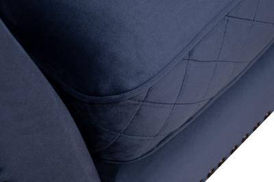 Диван Garda Decor Диван-Кушетка Сорренто(Sorrento) правая велюр т.синий Colt034 SIN 180*98*88см арт. SORRENTO-COUCH-Colt034