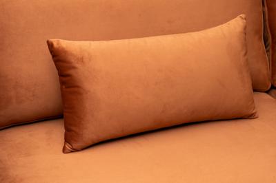 Диван Garda Decor Диван Треви(Trevi) 230М(К) трехм раскл с кантом терракотовый Colt006 232*103*88см арт. TREVI-230M-2К-Colt006