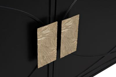 Мебель Garda Decor 151SV-00005 Тумба под ТВ черная 200*60*40см арт. 151SV-00005