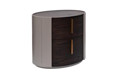 Мебель Garda Decor 77IP-30200 Тумбочка 2 ящика темный шпон 59*43*55см арт. 77IP-30200
