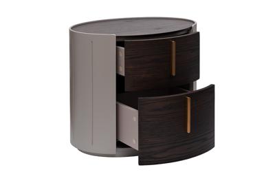 Мебель Garda Decor 77IP-30200 Тумбочка 2 ящика темный шпон 59*43*55см арт. 77IP-30200