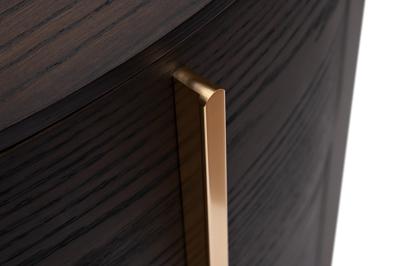 Мебель Garda Decor 77IP-30200 Тумбочка 2 ящика темный шпон 59*43*55см арт. 77IP-30200