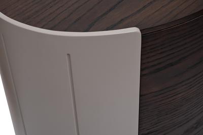 Мебель Garda Decor 77IP-30200 Тумбочка 2 ящика темный шпон 59*43*55см арт. 77IP-30200