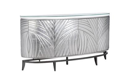 Комод Garda Decor ART-2932  Комод серебристый с декором 182*41*97см арт. ART-2932