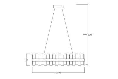 Потолочный светильник Garda Decor 162FL-60088 Люстра подвесная d.80см арт. 162FL-60088