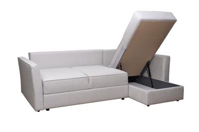 Мебель Garda Decor Диван Сорренто(Sorrento) 230 с канапе трехмест.раскл (Еврокнижка) Koza3803-SVSER+Nev83 230*156*90см арт. SORRENTO-230-Koza3803-SVSER+Nev83
