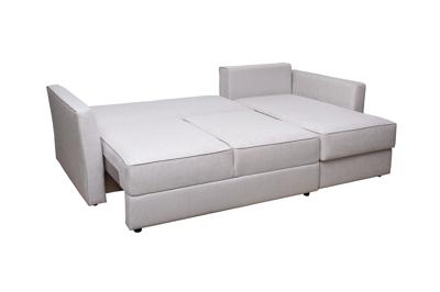 Мебель Garda Decor Диван Сорренто(Sorrento) 230 с канапе трехмест.раскл (Еврокнижка) Koza3803-SVSER+Nev83 230*156*90см арт. SORRENTO-230-Koza3803-SVSER+Nev83