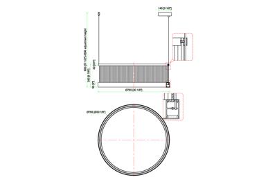 Потолочный светильник Garda Decor 91GH-97077 Люстра подвесная шампань/акрил d76*h25см арт. 91GH-97077