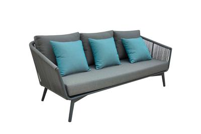 Диван Garda Decor 129KN-02613 Диван трехместный "АРИАЛ (ARIAL)" уличный серый 188*80*75см арт. 129KN-02613