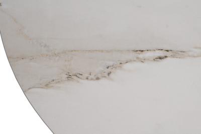 Столик Garda Decor 76AR-00910 Стол журнальный керамогранит белый d80*40см арт. 76AR-00910