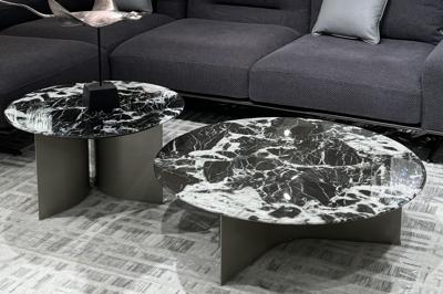 Стол журнальный Garda Decor 57EL-10310 Стол журнальный черный d95*30см арт. 57EL-10310