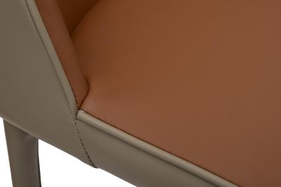 Стул барный Garda Decor 163YH-16995 Стул барный экокожа терракота/бежевый  55*44*103см арт. 163YH-16995