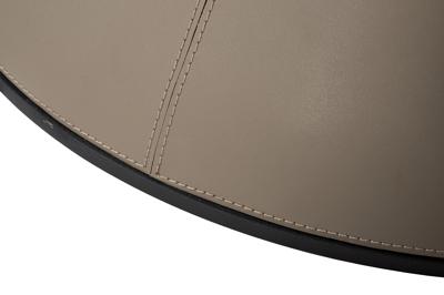 Мебель Garda Decor 160KD-60090 Стол обеденный, мрамор Волакас (Volakas), экокожа бежевая d160*75см арт. 160KD-60090