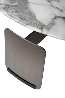 Стол журнальный Garda Decor 160KD-26500 Стол журнальный, мрамор Арабескато Корчия (Arabescato Corchia) d90*28см арт. 160KD-26500