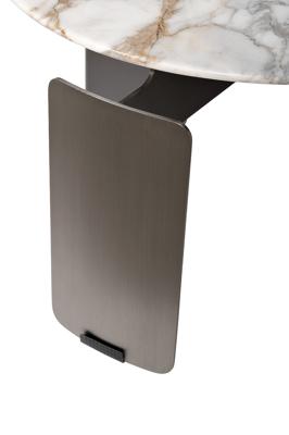 Стол журнальный Garda Decor 160KD-26501 Стол журнальный, мрамор Арабескато Корчия (Arabescato Corchia) d60*40см арт. 160KD-26501