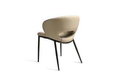 Мебель Garda Decor 160KD-80030 Стул обеденный экокожа кремовый 62*61*82см арт. 160KD-80030