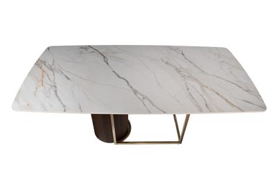 Мебель Garda Decor 76AR-21100 Стол обеденный иск.камень белый 180*90*75см арт. 76AR-21100