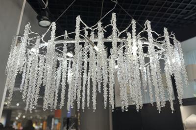 Потолочный светильник Garda Decor 86-70621 Люстра 120*45см, металл цвет серебро арт. 86-70621