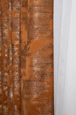 Штора Garda Decor 121GD-00006 Портьера Бромли (Bromley) оранжевый 275*260 арт. 121GD-00006