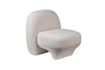 Мебель Garda Decor ZW-23126 Кресло Альбано (Albano) букле белое 78*79*76см арт. ZW-23126